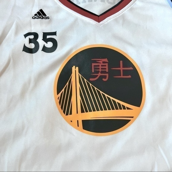 Nwt Golden State Warriors Replica Jersey #35 Kevin Durant Chinese Women’s XXL - Picture 2 of 9